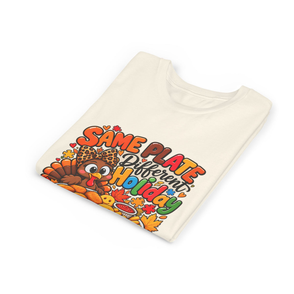 Youth Short Sleeve Tee – Same Plate Different Holiday & The Menu Changed Thanksgiving Shirt