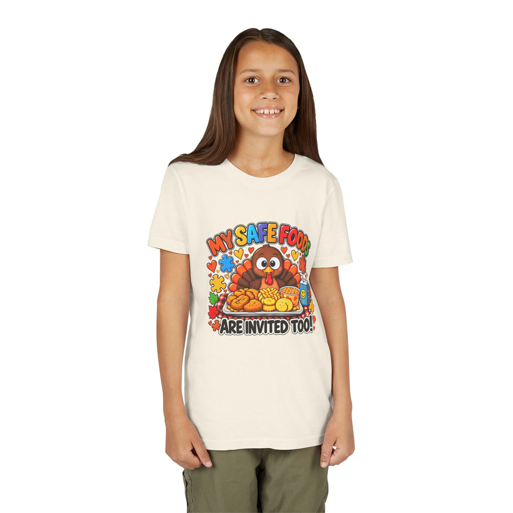 My Safe Foods Are Invited Too! – Kids’ Thanksgiving T-Shirt