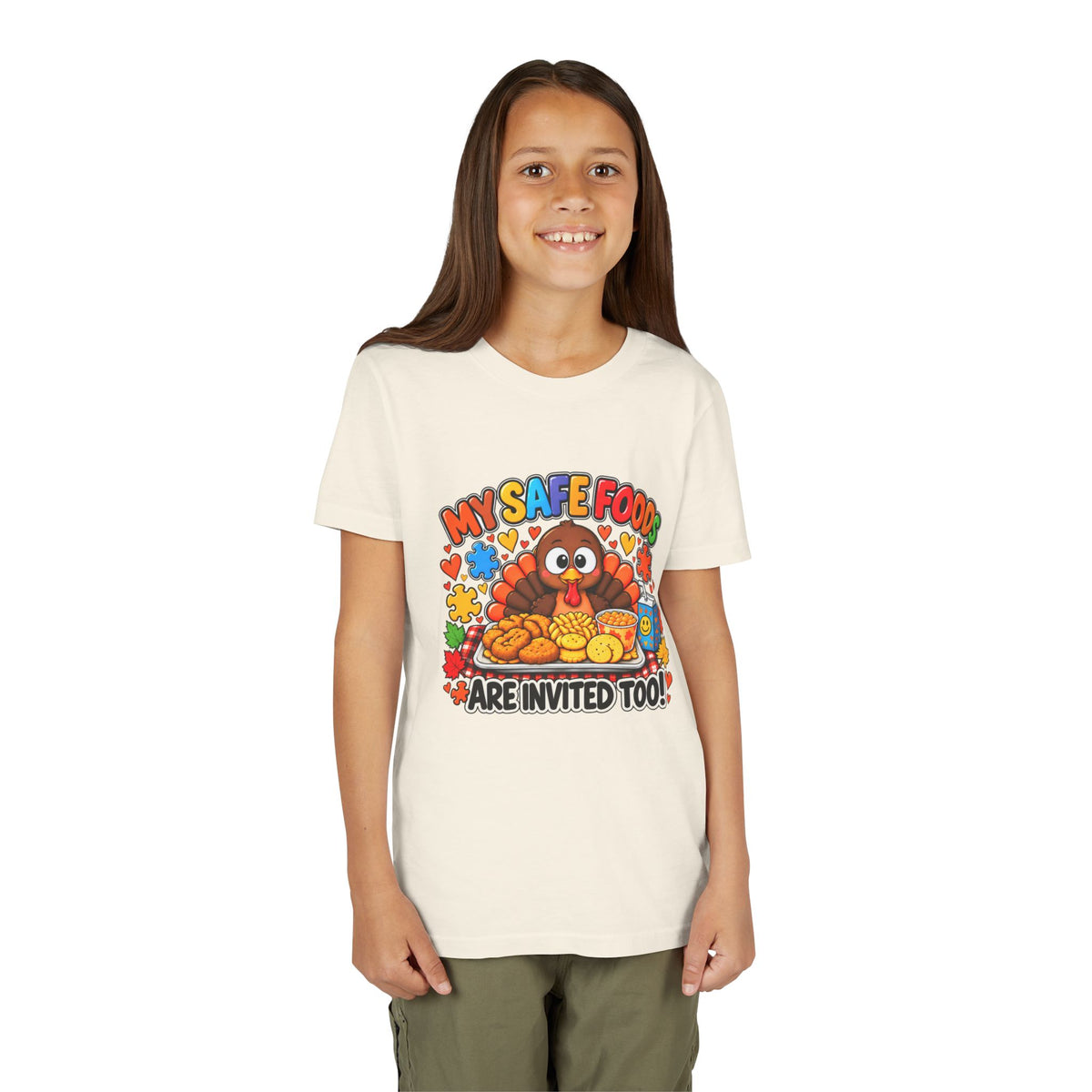 My Safe Foods Are Invited Too! – Kids’ Thanksgiving T-Shirt
