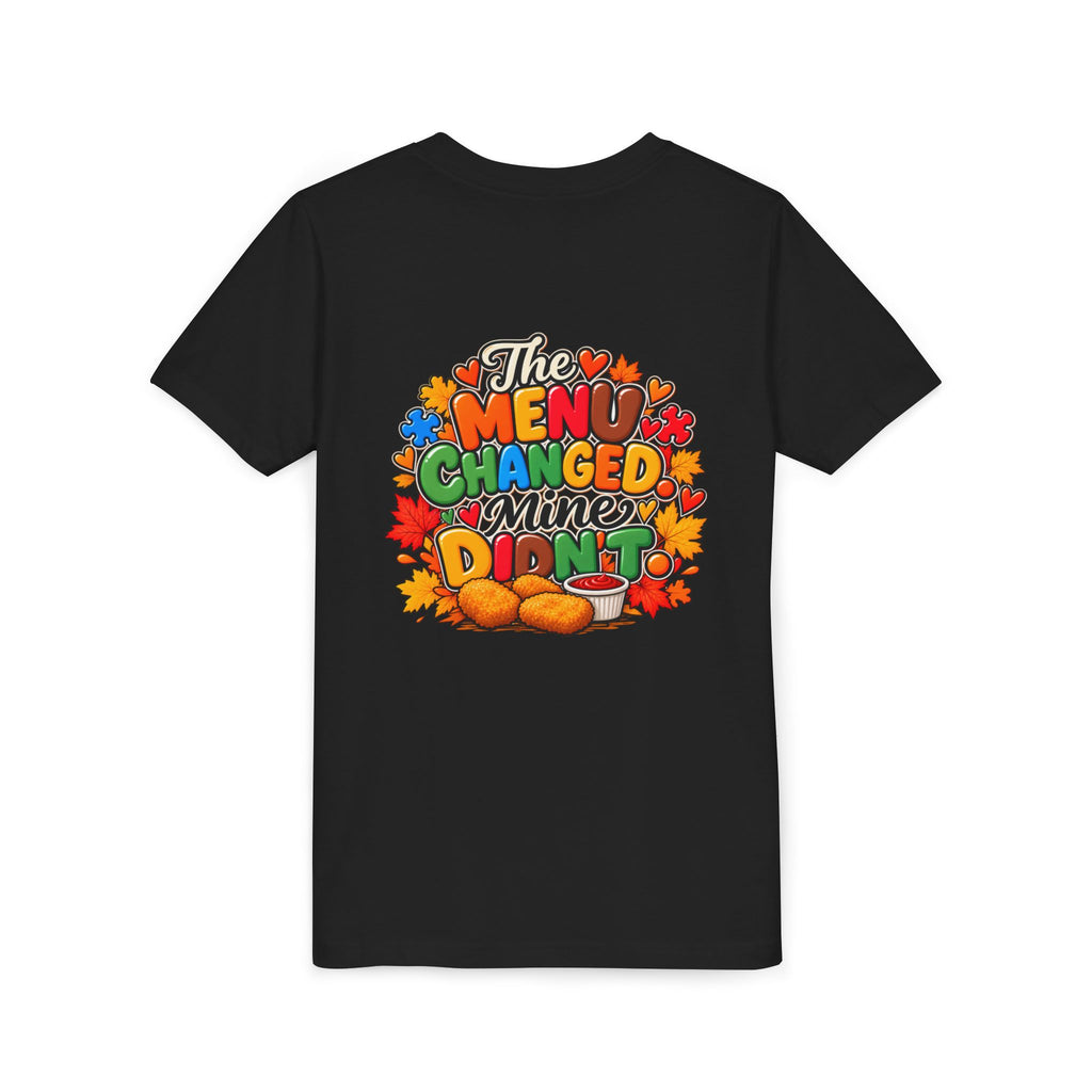 Youth Short Sleeve Tee – Same Plate Different Holiday & The Menu Changed Thanksgiving Shirt