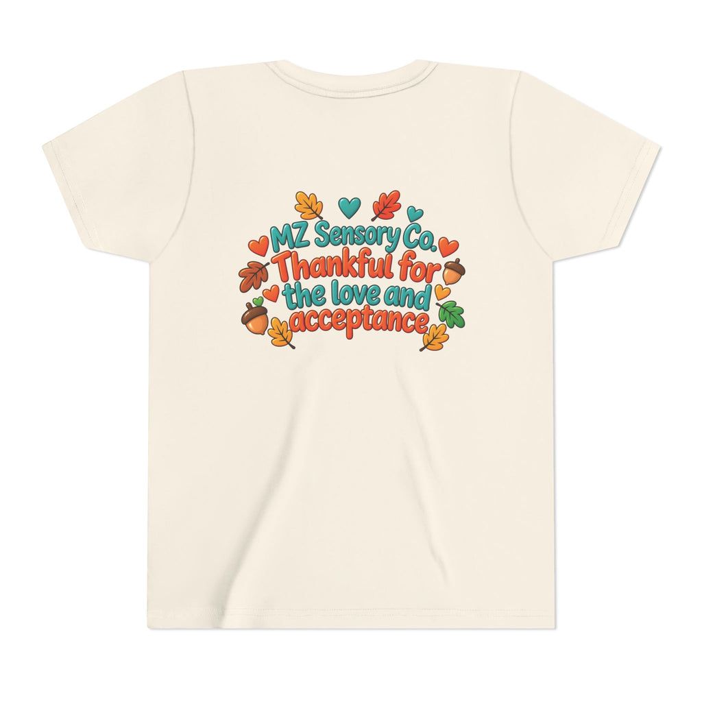 Thankful Hearts Kids’ Thanksgiving Turkey T-Shirt