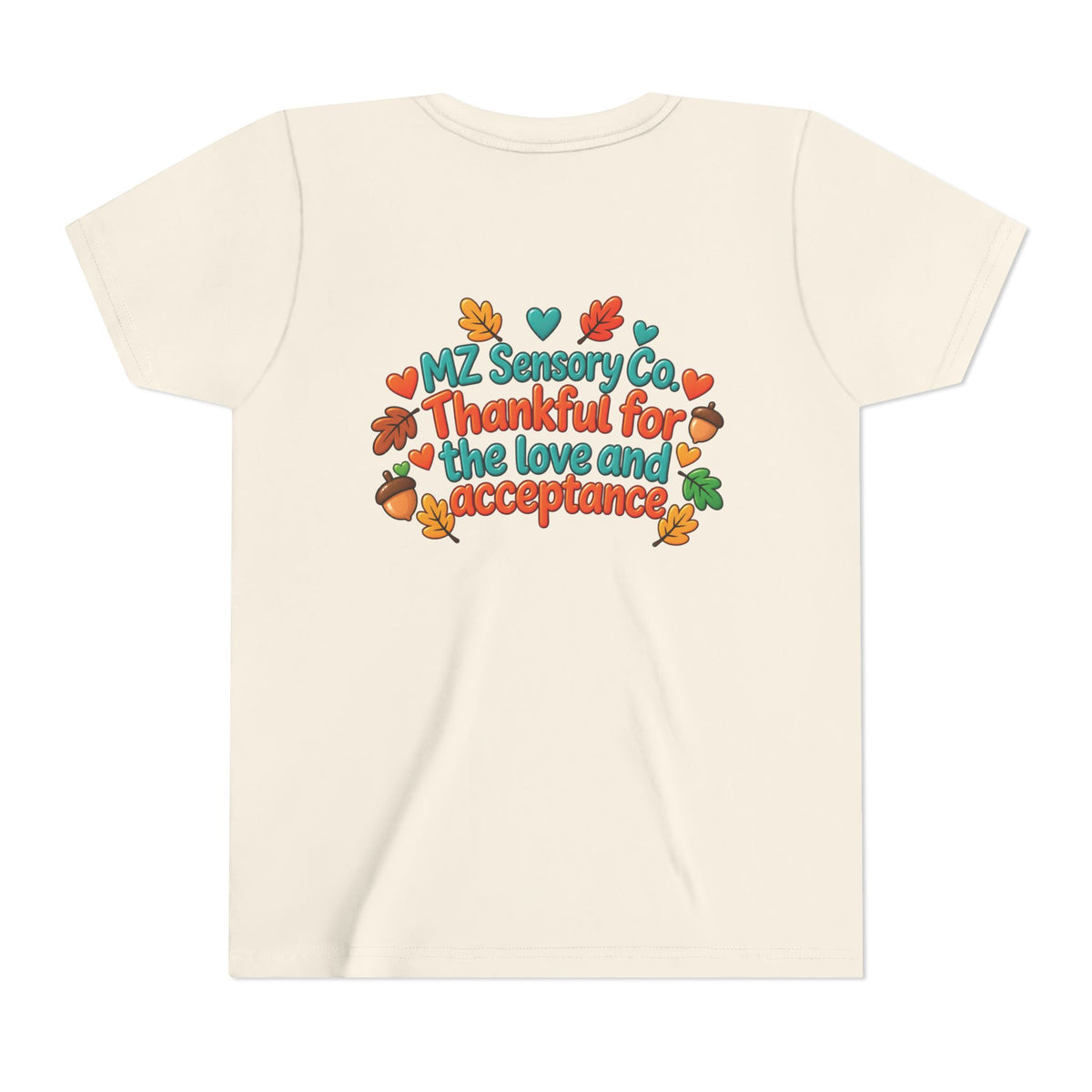 Thankful Hearts Kids’ Thanksgiving Turkey T-Shirt