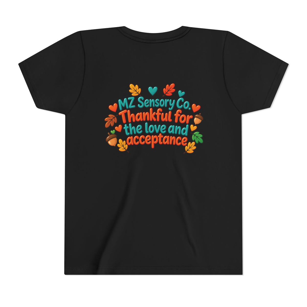 Thankful Hearts Kids’ Thanksgiving Turkey T-Shirt