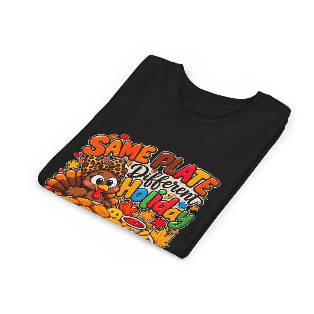 Youth Short Sleeve Tee – Same Plate Different Holiday & The Menu Changed Thanksgiving Shirt