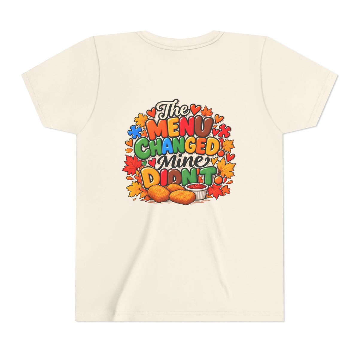 Youth Short Sleeve Tee – Same Plate Different Holiday & The Menu Changed Thanksgiving Shirt