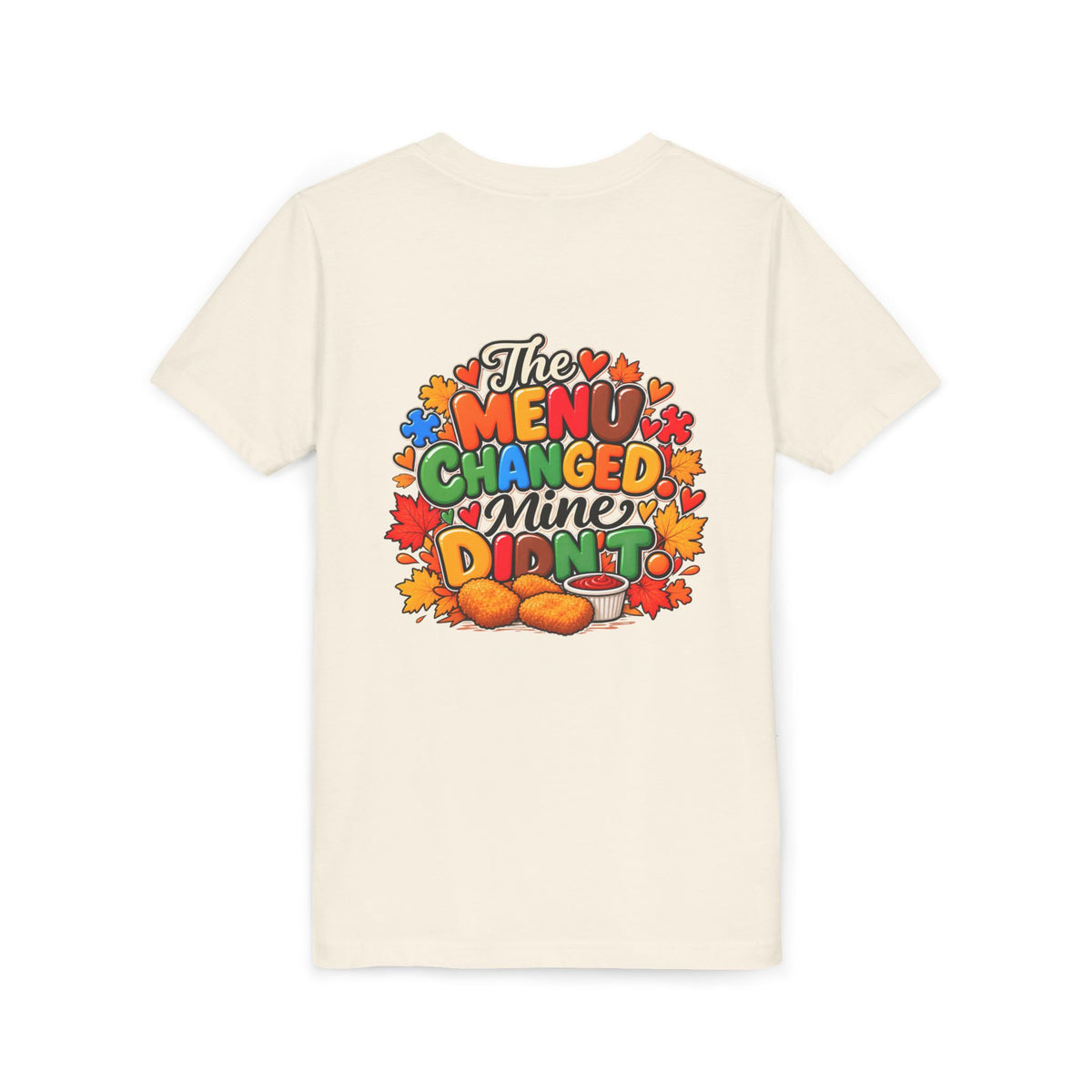 Youth Short Sleeve Tee – Same Plate Different Holiday & The Menu Changed Thanksgiving Shirt