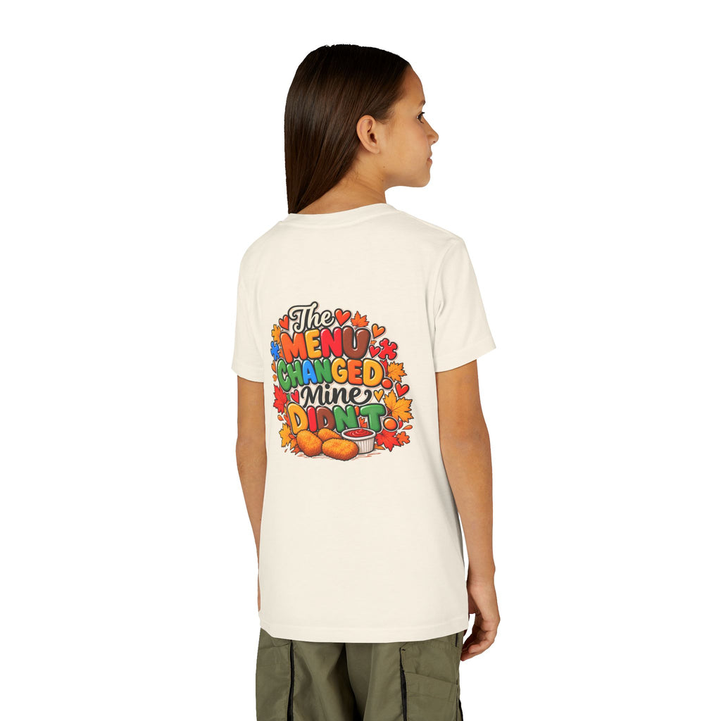 Youth Short Sleeve Tee – Same Plate Different Holiday & The Menu Changed Thanksgiving Shirt