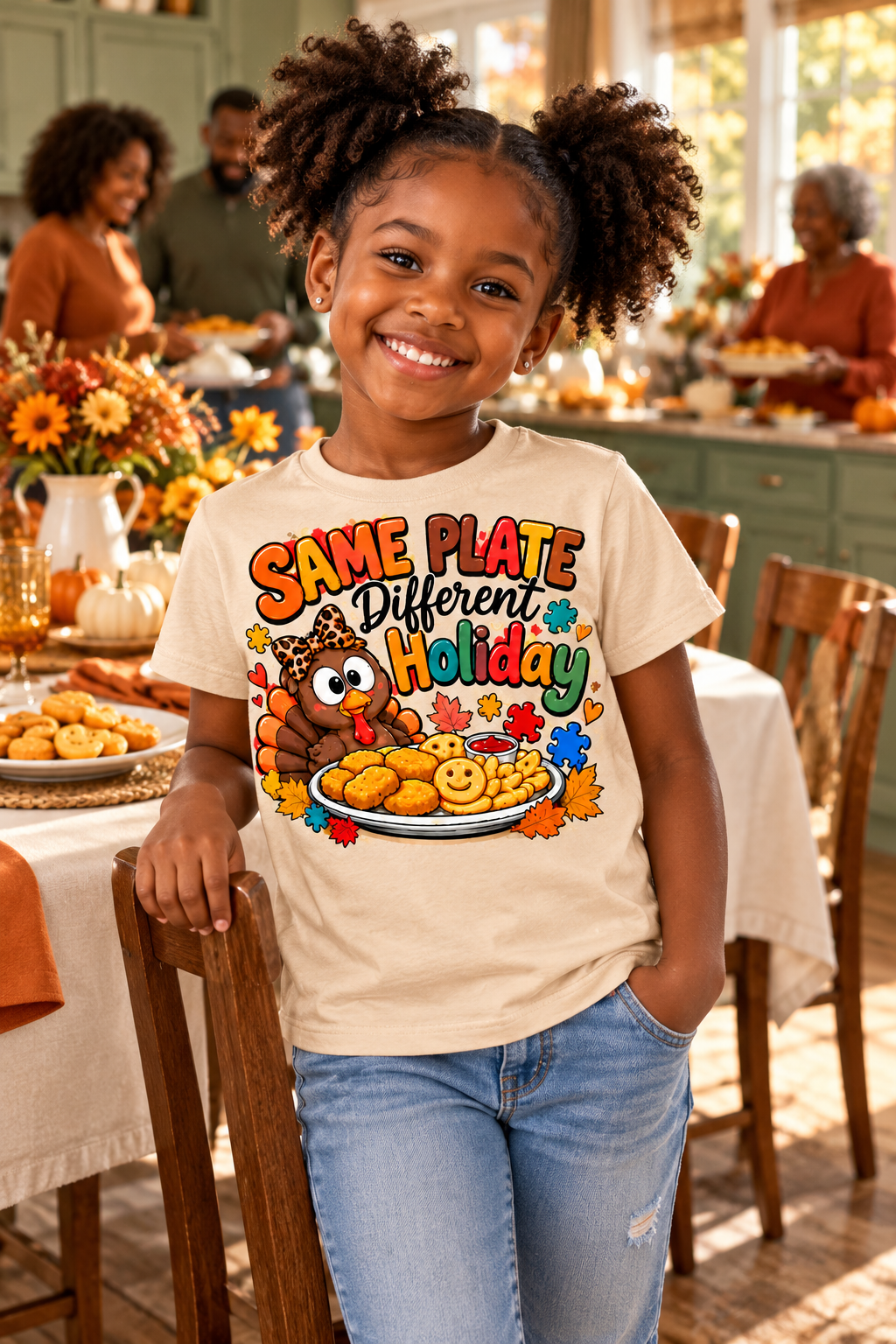 Youth Short Sleeve Tee – Same Plate Different Holiday & The Menu Changed Thanksgiving Shirt